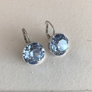Swarovski baby blue crystal earrings